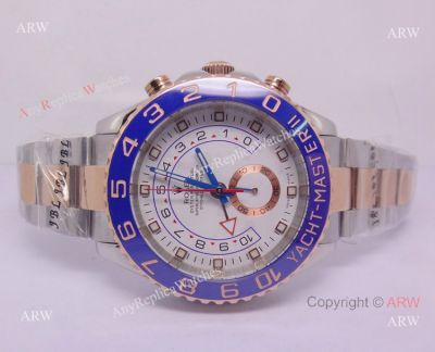 Swiss Grade - 2-Tone Rose Gold Rolex Yacht-Master II 44mm - 7750 Movement